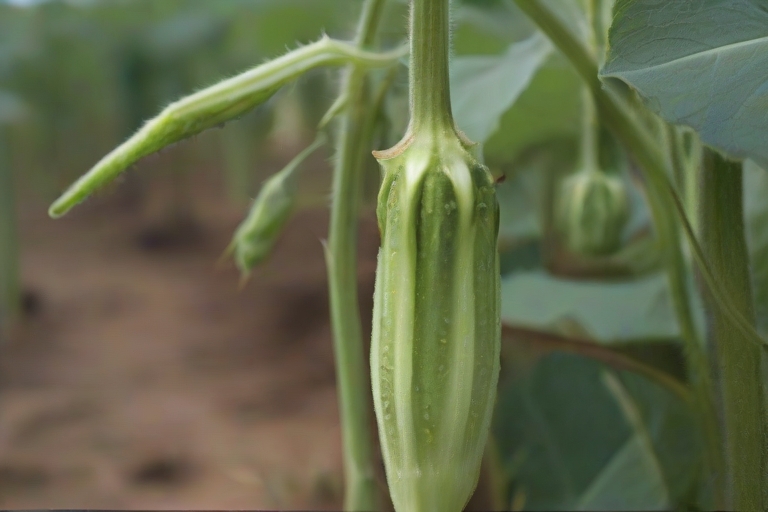 Leonardo_Diffusion_XL_fruiting_stage_of_okra_6 Sunfert